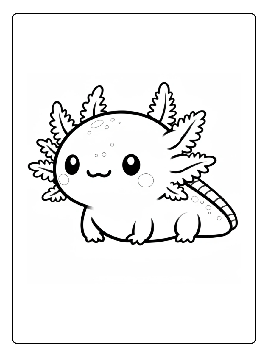 coloriage axolotl kawaii (3)