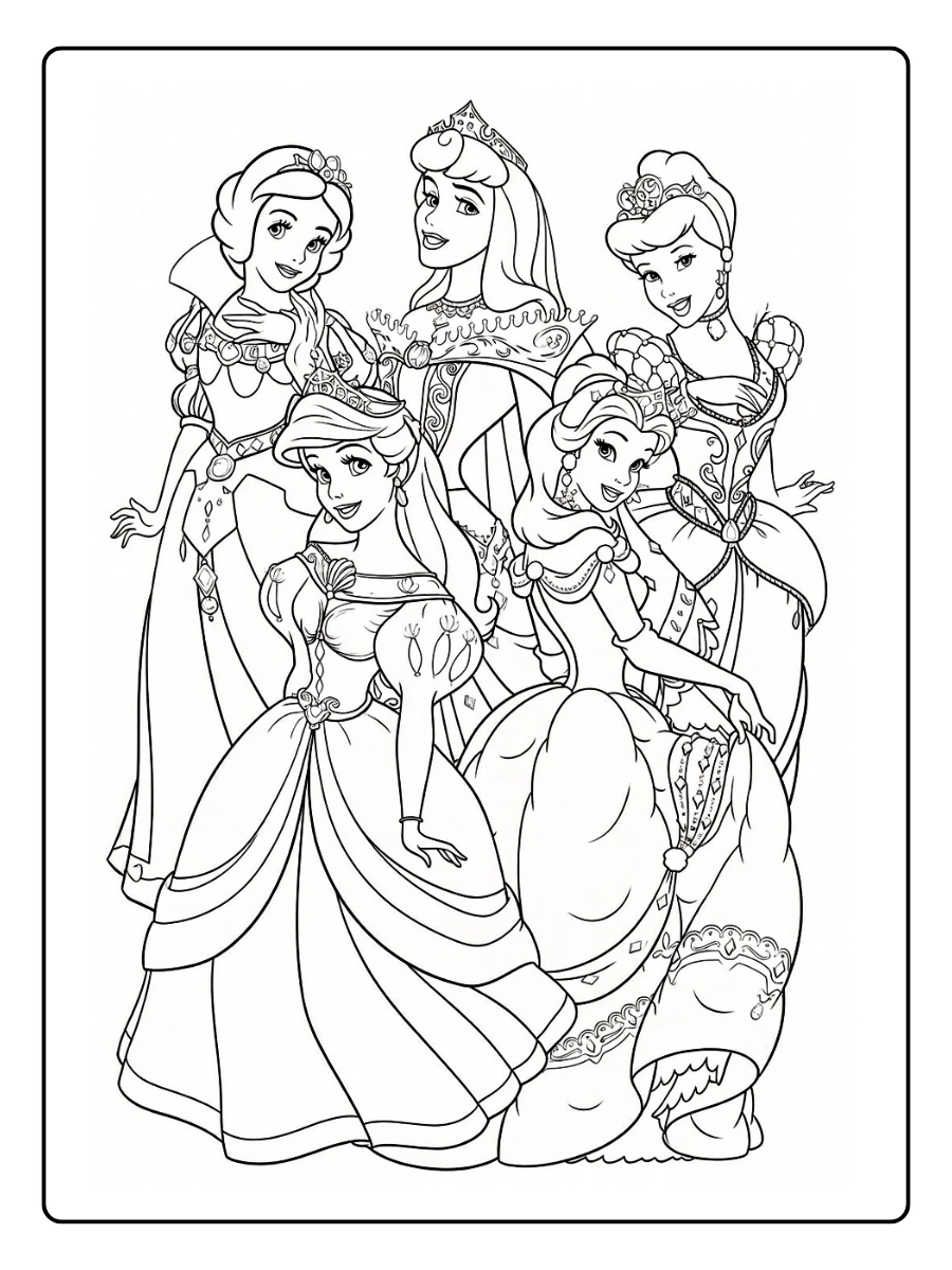 coloriage disney princess (4)
