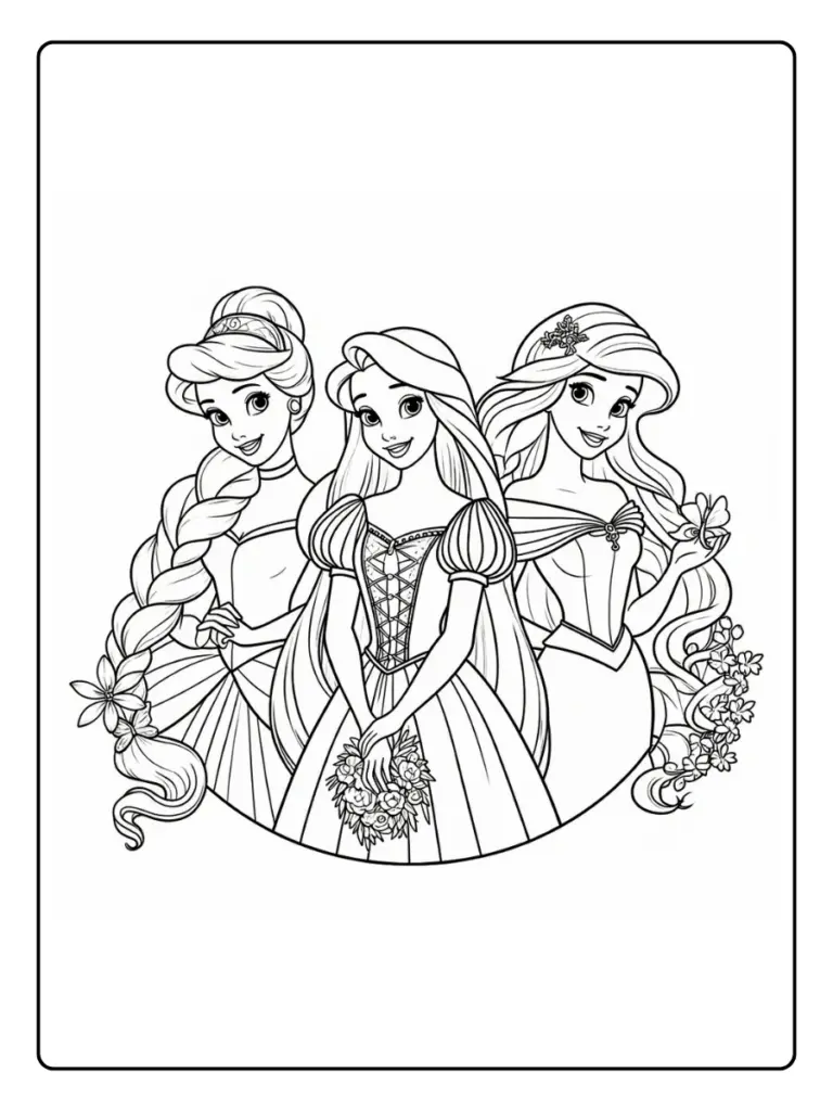 Coloriage Gratuit à Imprimer – Dessins à Colorier PDF & PNG 52 coloriage disney princess (6)
