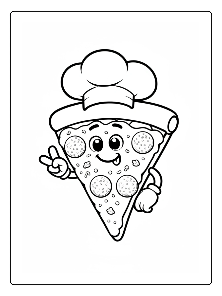 coloriage pizza kawaii (6)