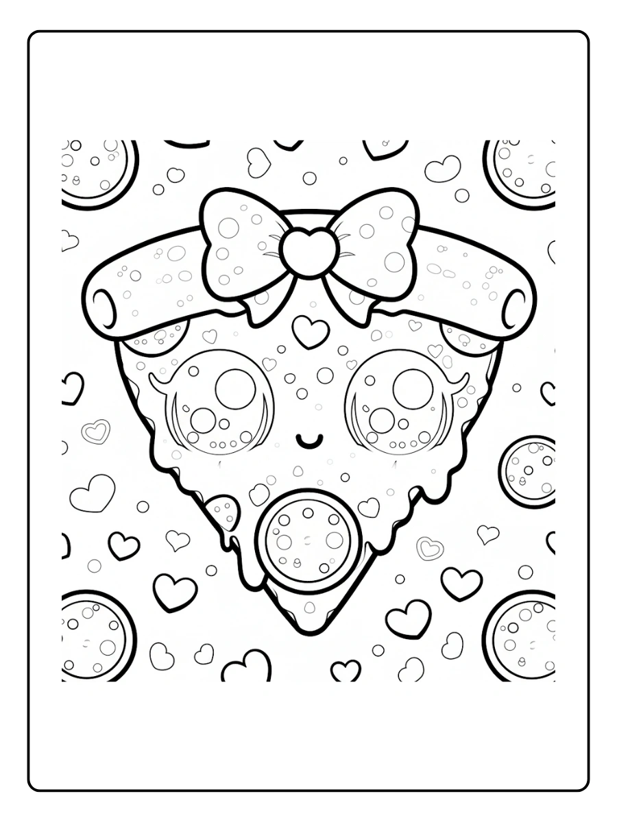 coloriage pizza kawaii (9)