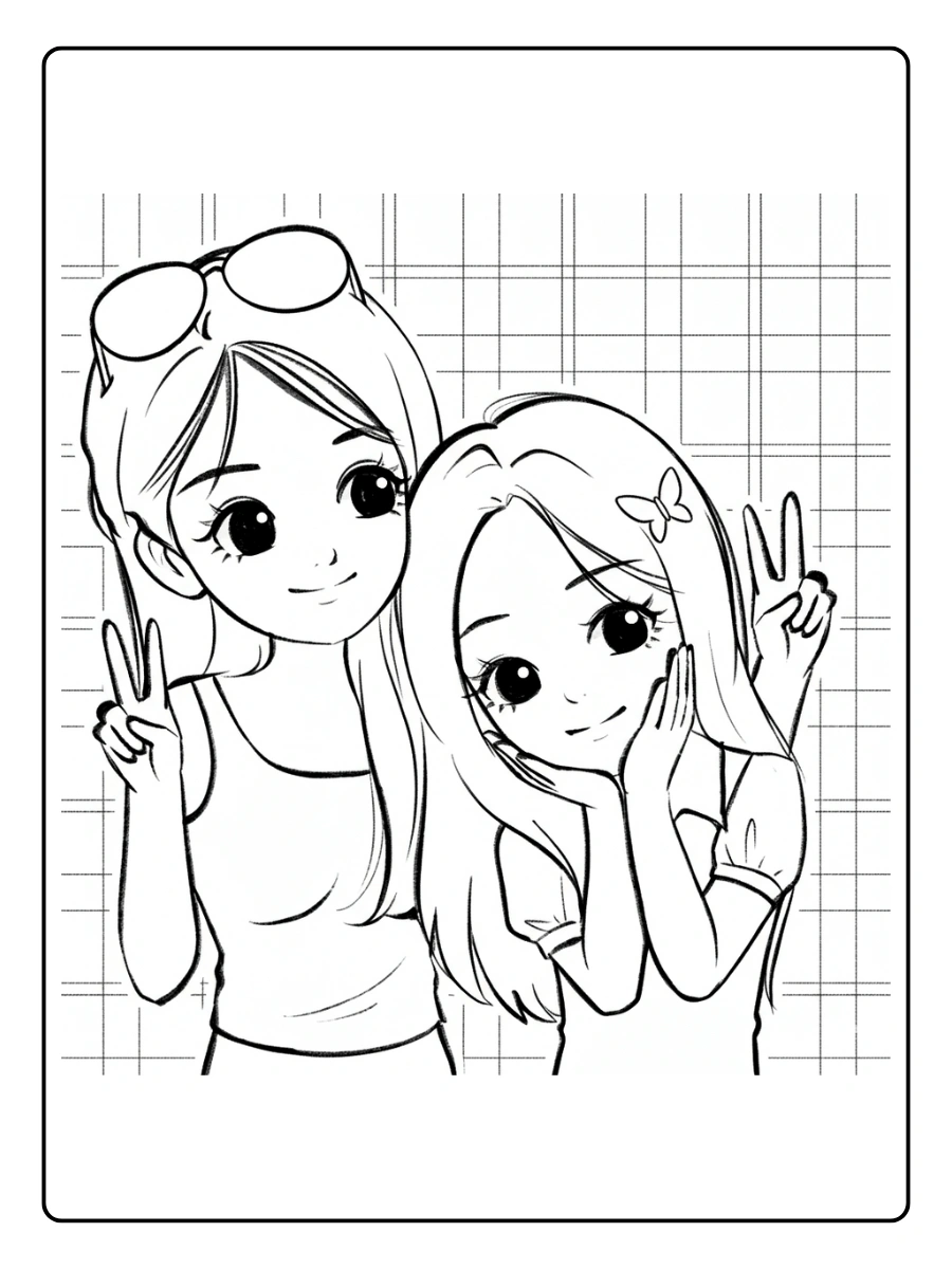 coloriages pour meilleurs amis (12)