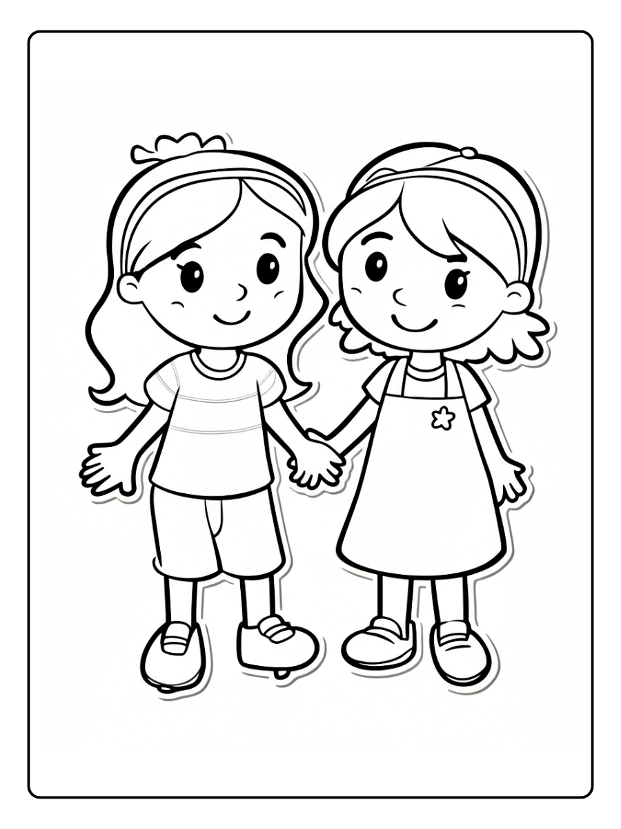 coloriages pour meilleurs amis (13)