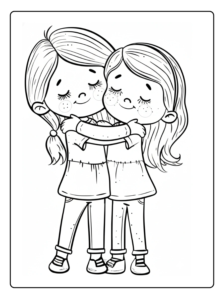 coloriages pour meilleurs amis (17)