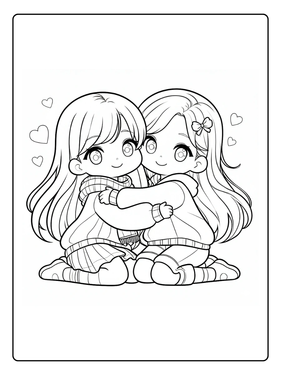 coloriages pour meilleurs amis (3)