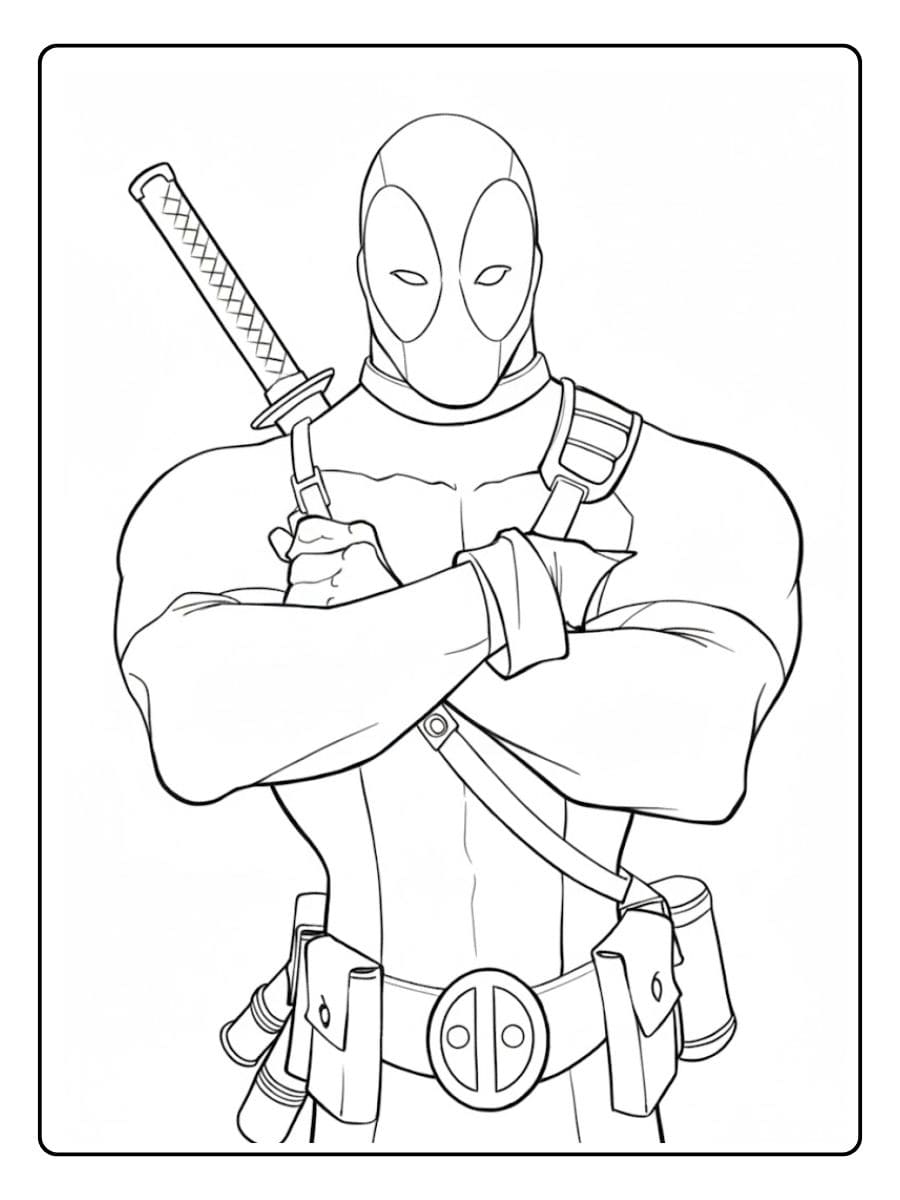 Coloriage Deadpool