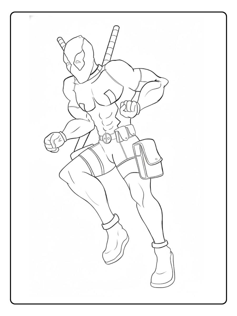Coloriage Deadpool