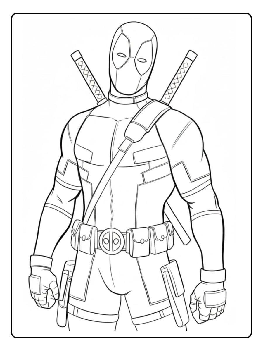 Coloriage Deadpool