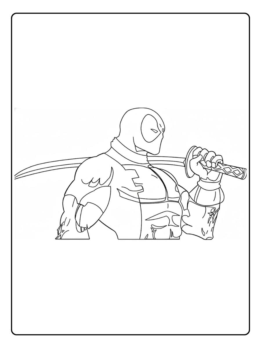 Coloriage Deadpool