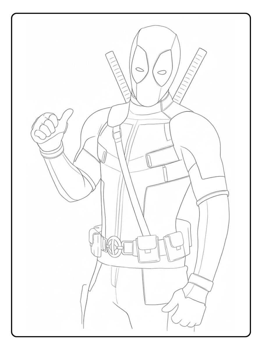 Coloriage Deadpool
