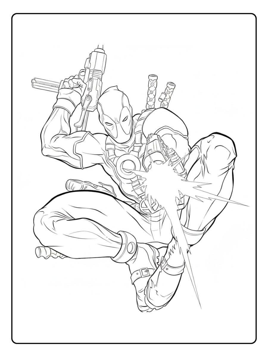 Coloriage Deadpool