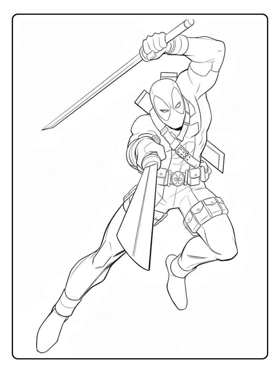 Coloriage Deadpool
