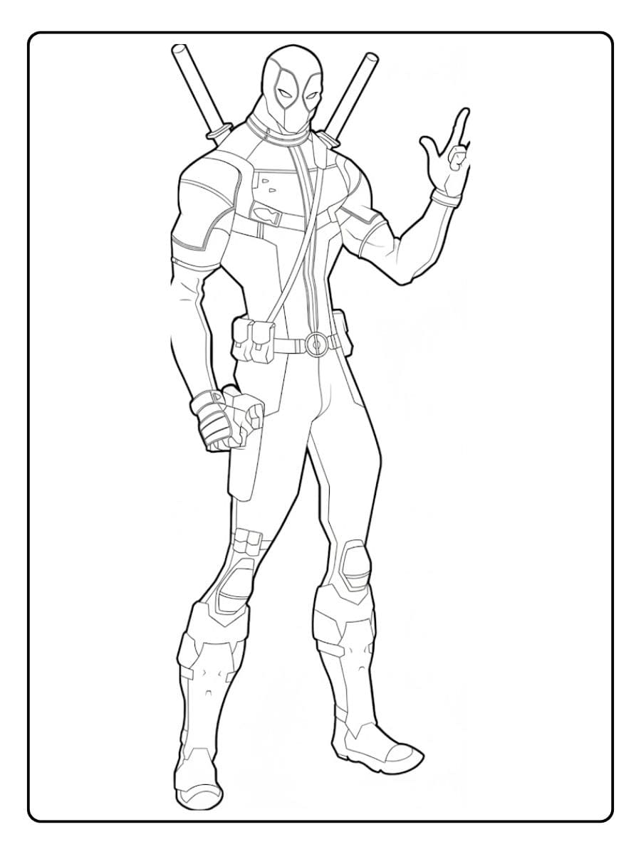Coloriage Deadpool