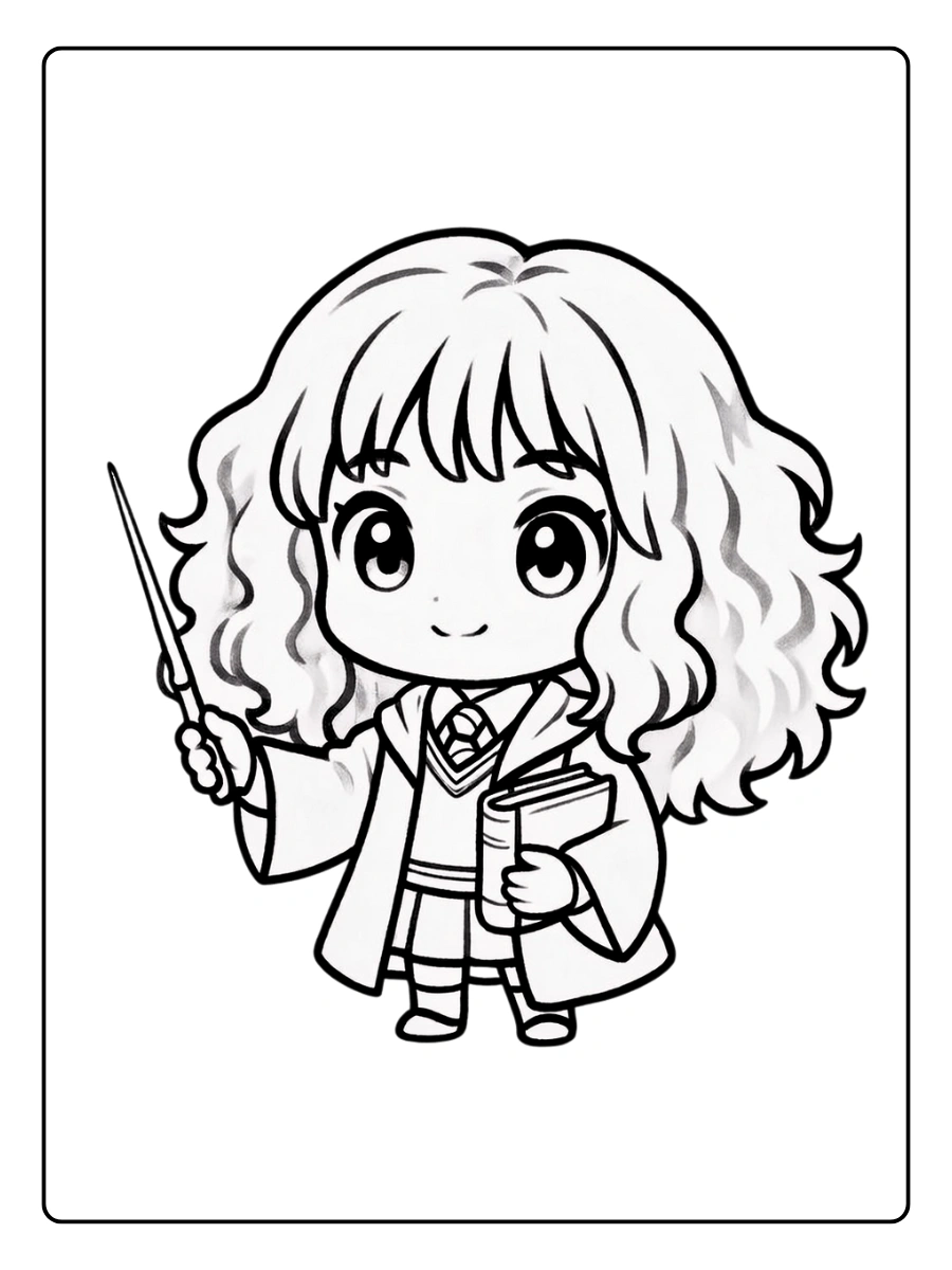 Coloriage Harry Potter et Hermione (4)