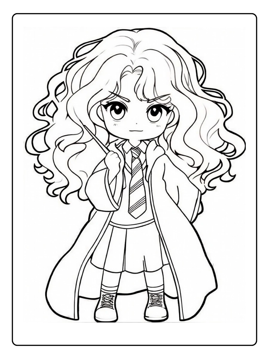 Coloriage Harry Potter et Hermione (6)
