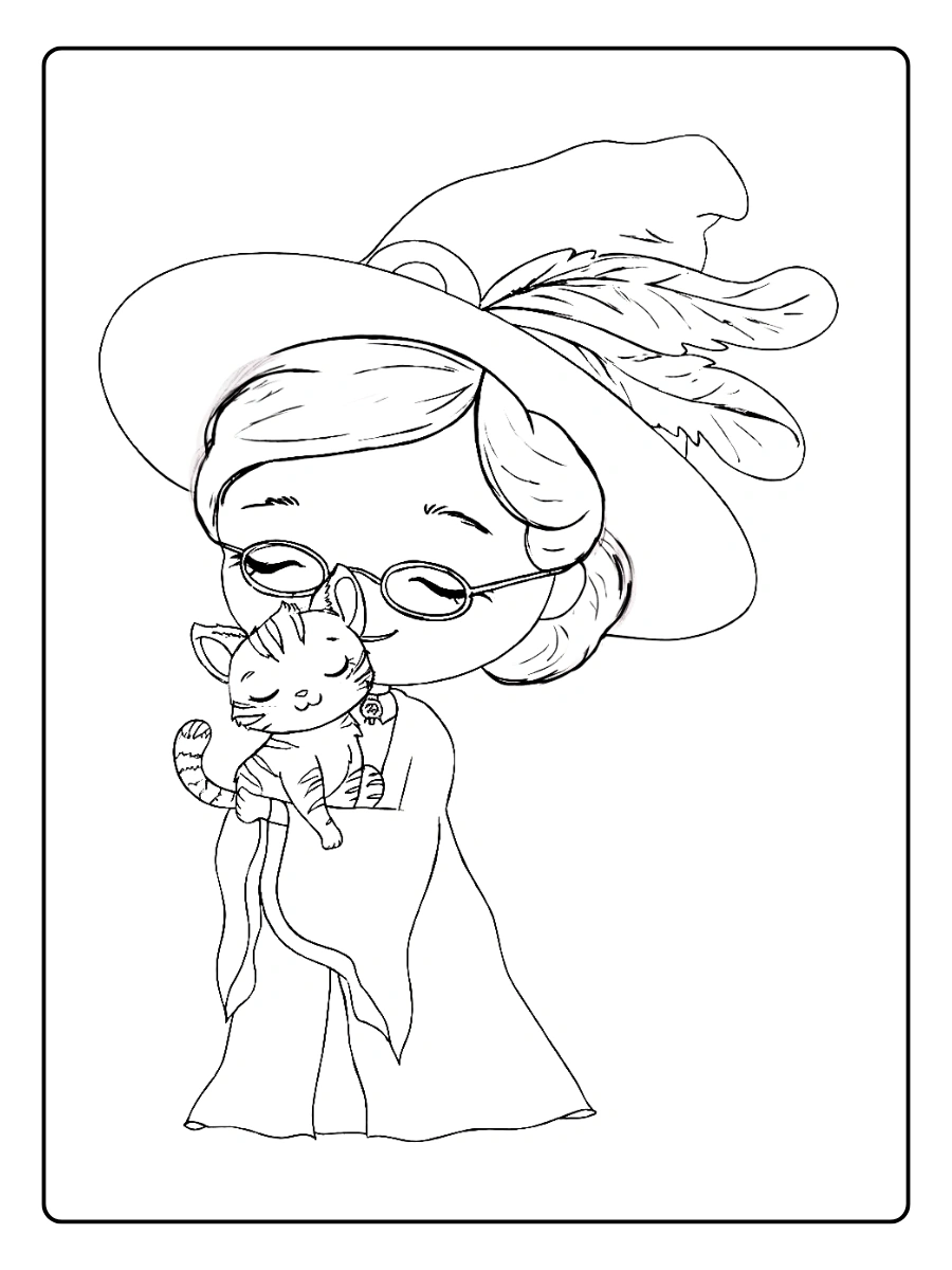 Coloriage Poudlard Harry Potter (11)