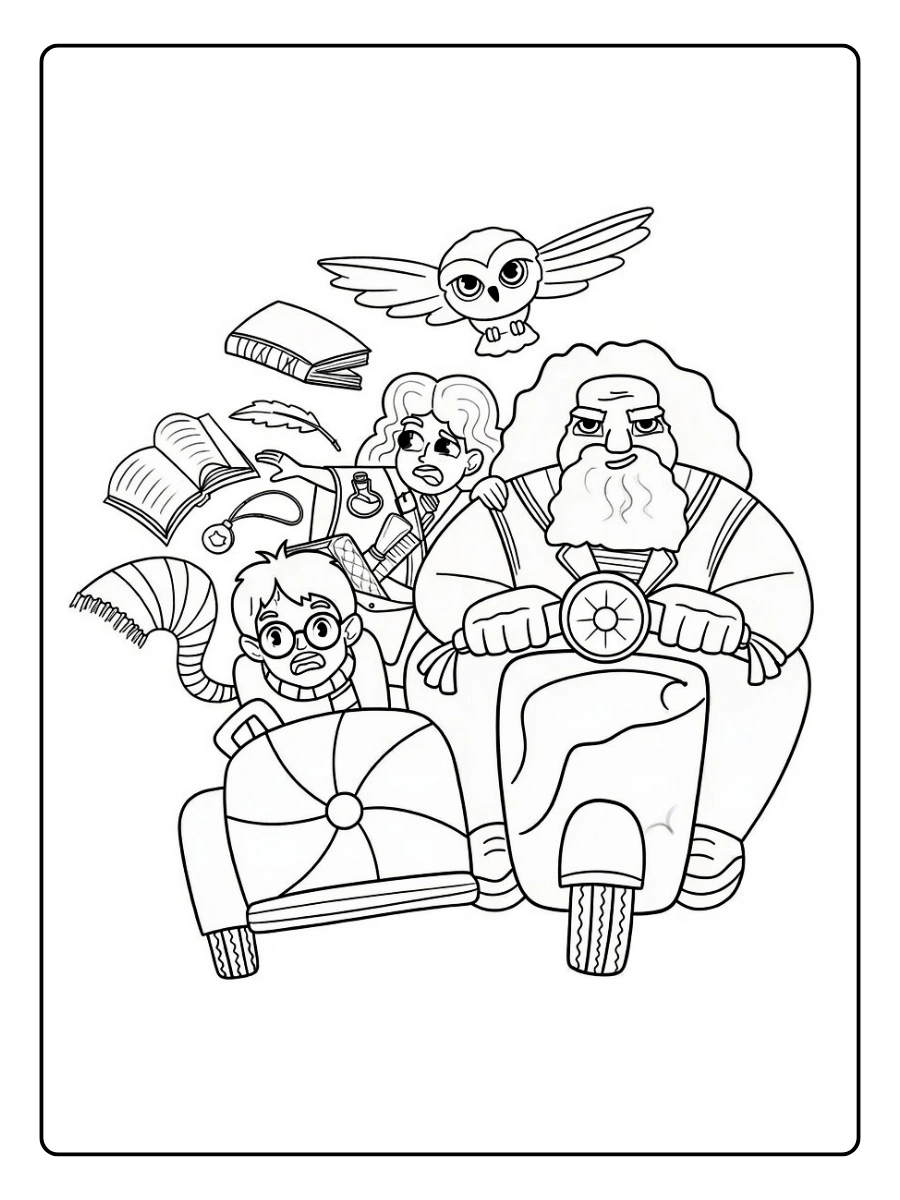 Coloriage Poudlard Harry Potter (12)