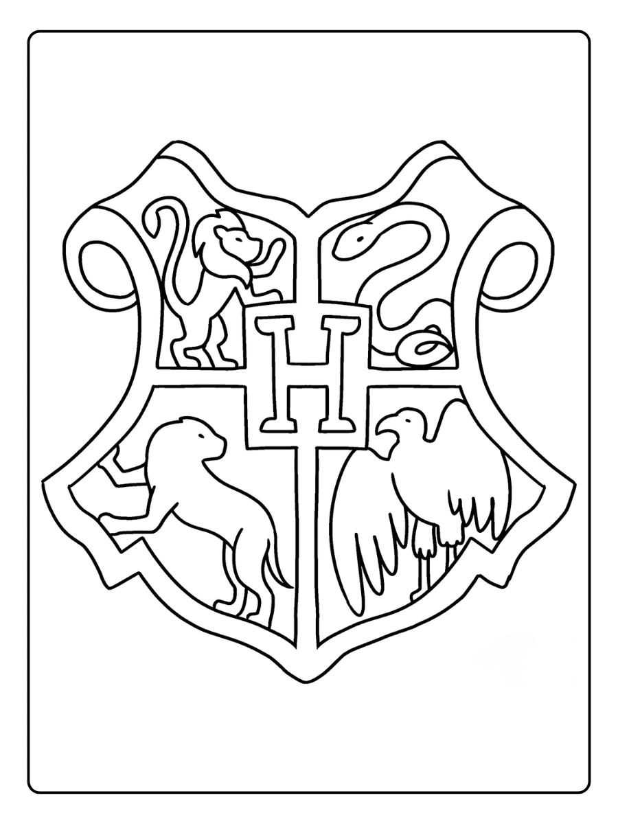 Coloriage Poudlard Harry Potter (2)
