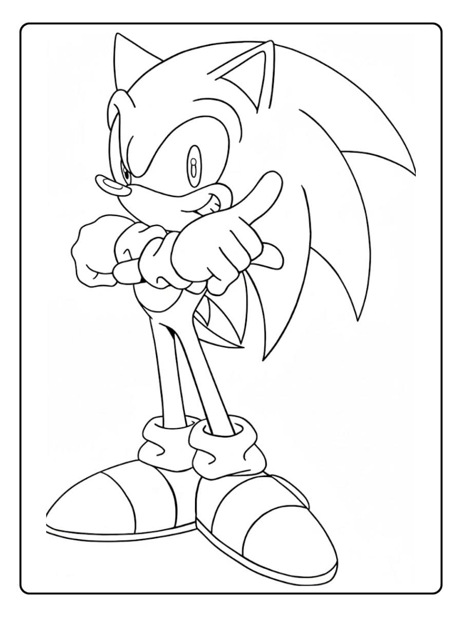 Coloriage Sonicimprimer