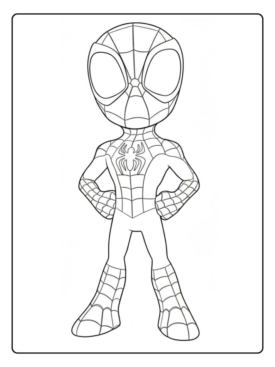 Coloriage Spidey et ses Amis Dessin simple