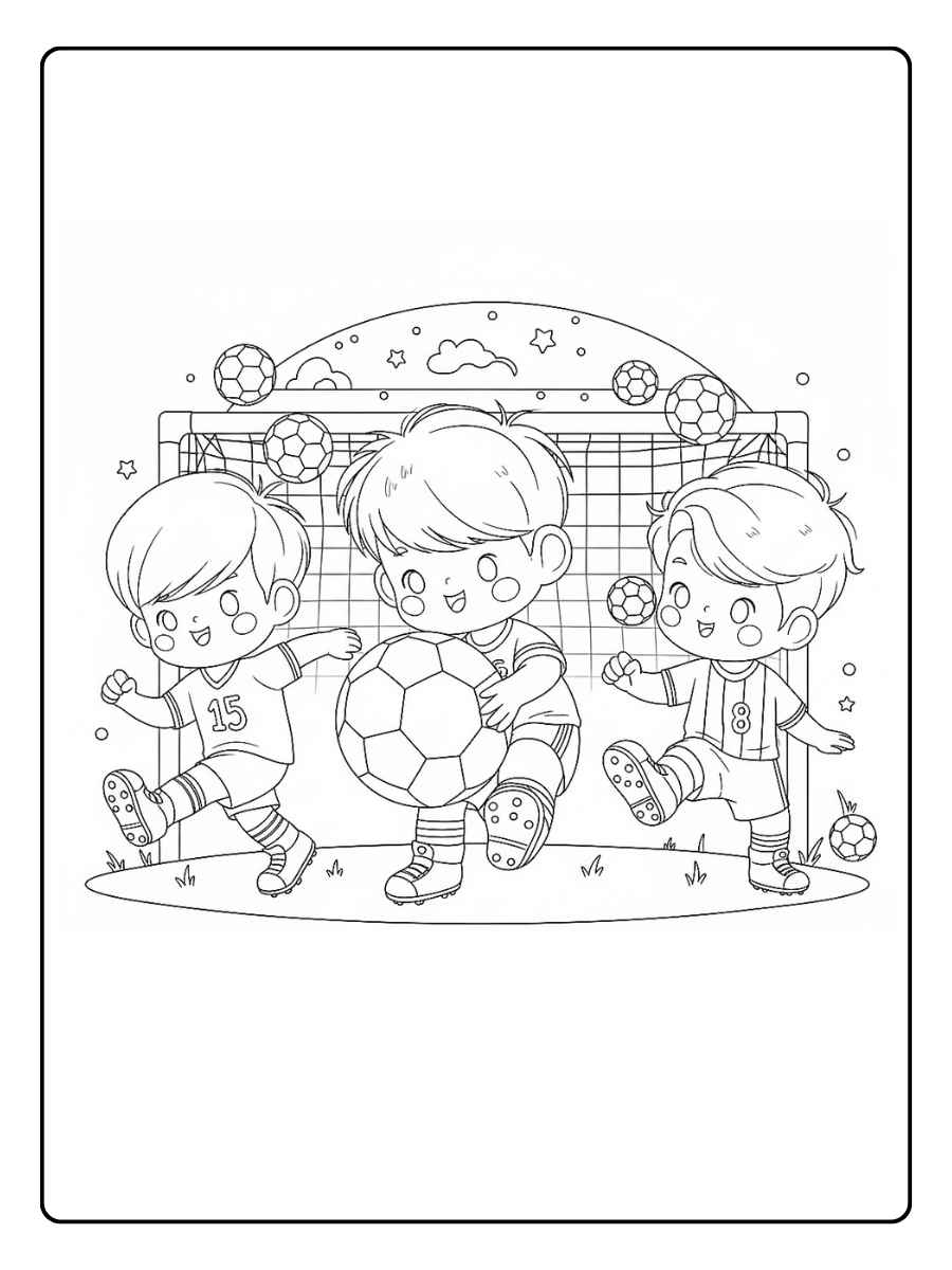 Coloriage de footballeurs joueur professionnel courant