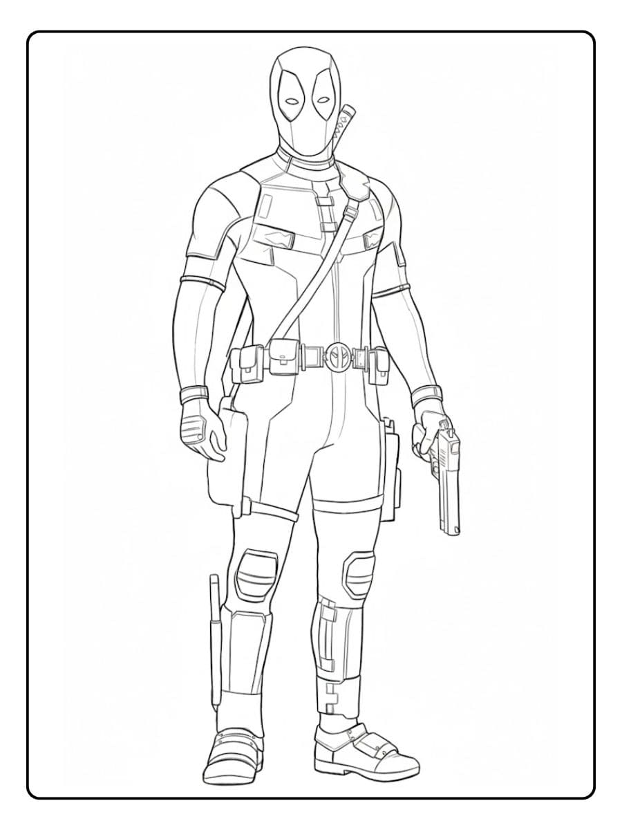 Coloriage Deadpool