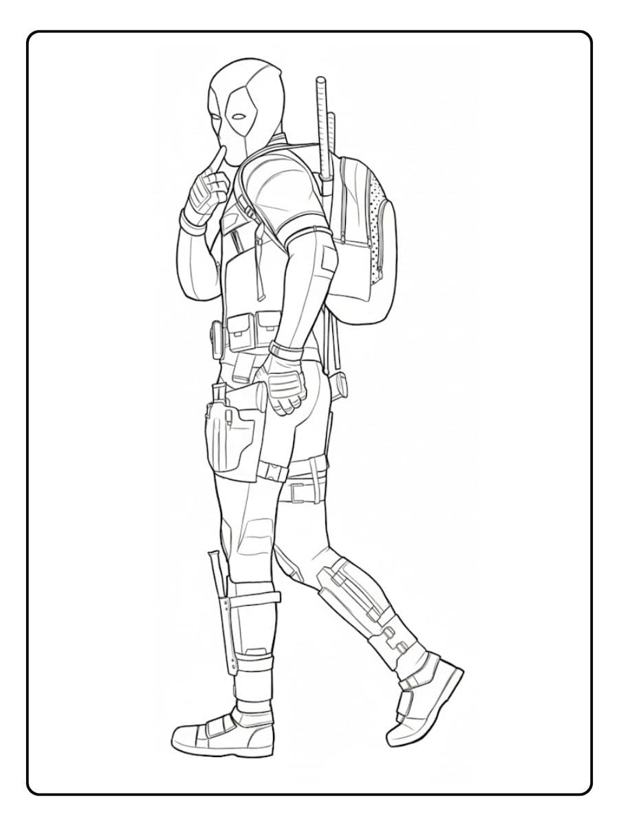 Coloriage Deadpool