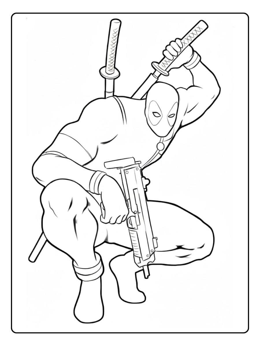 Coloriage Deadpool