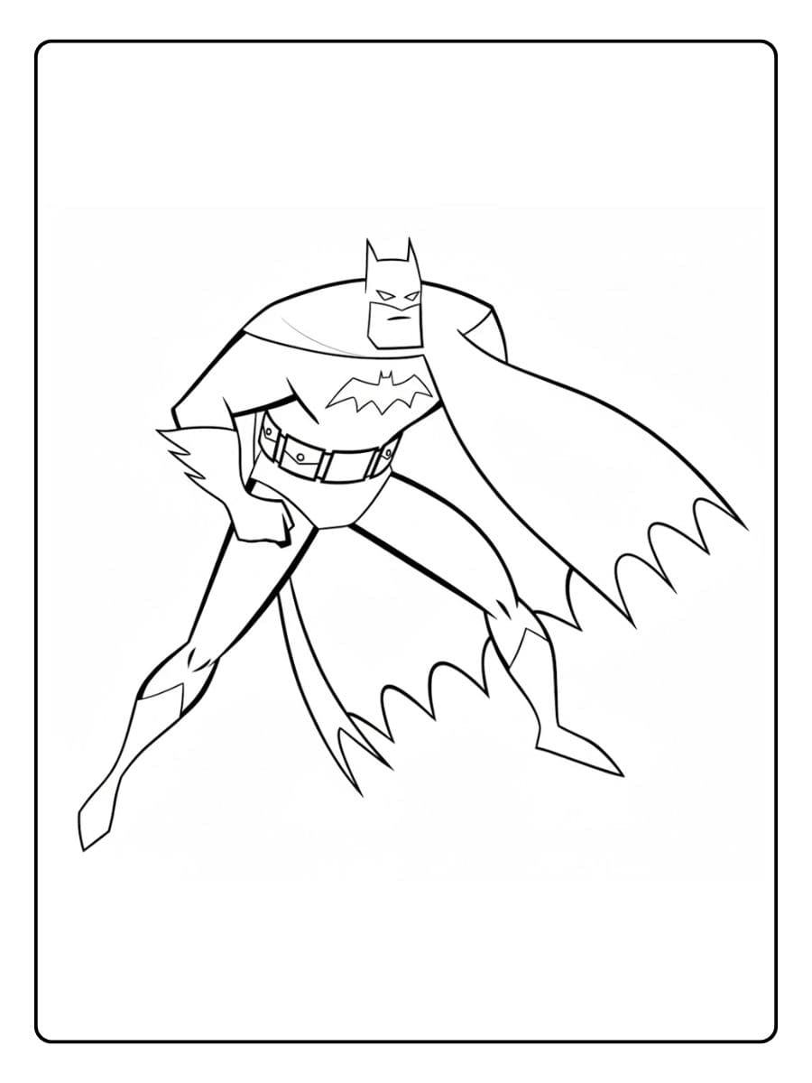 Fiche coloriage batman simple