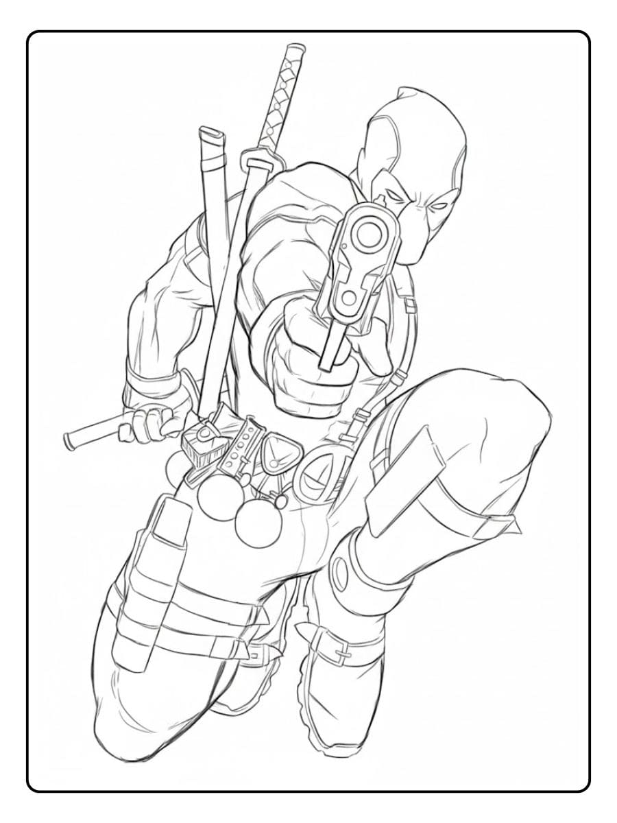 Coloriage Deadpool