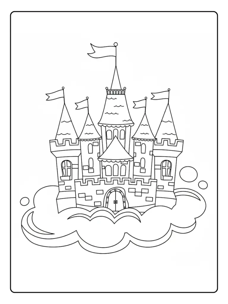 Coloriage Château