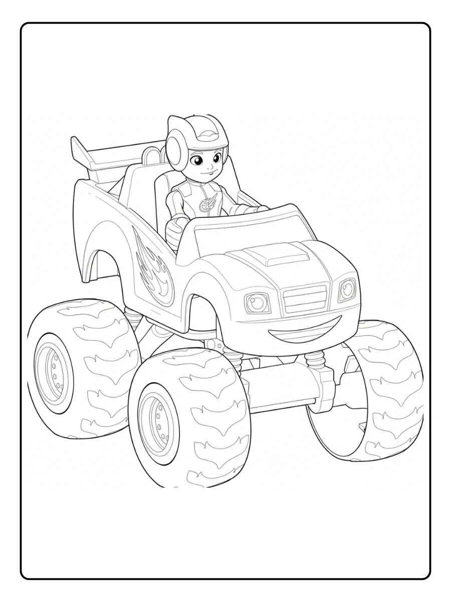 Coloriage Blaze et les Monster Machines (15)
