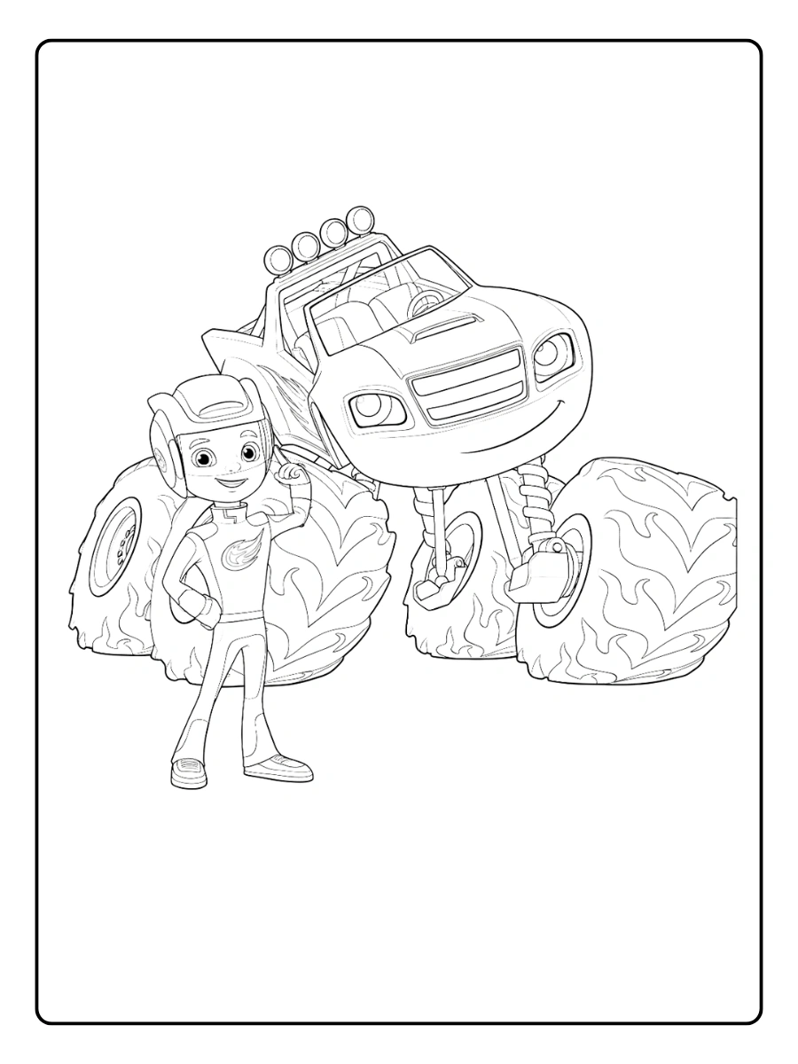 Coloriage Blaze et les Monster Machines (2)
