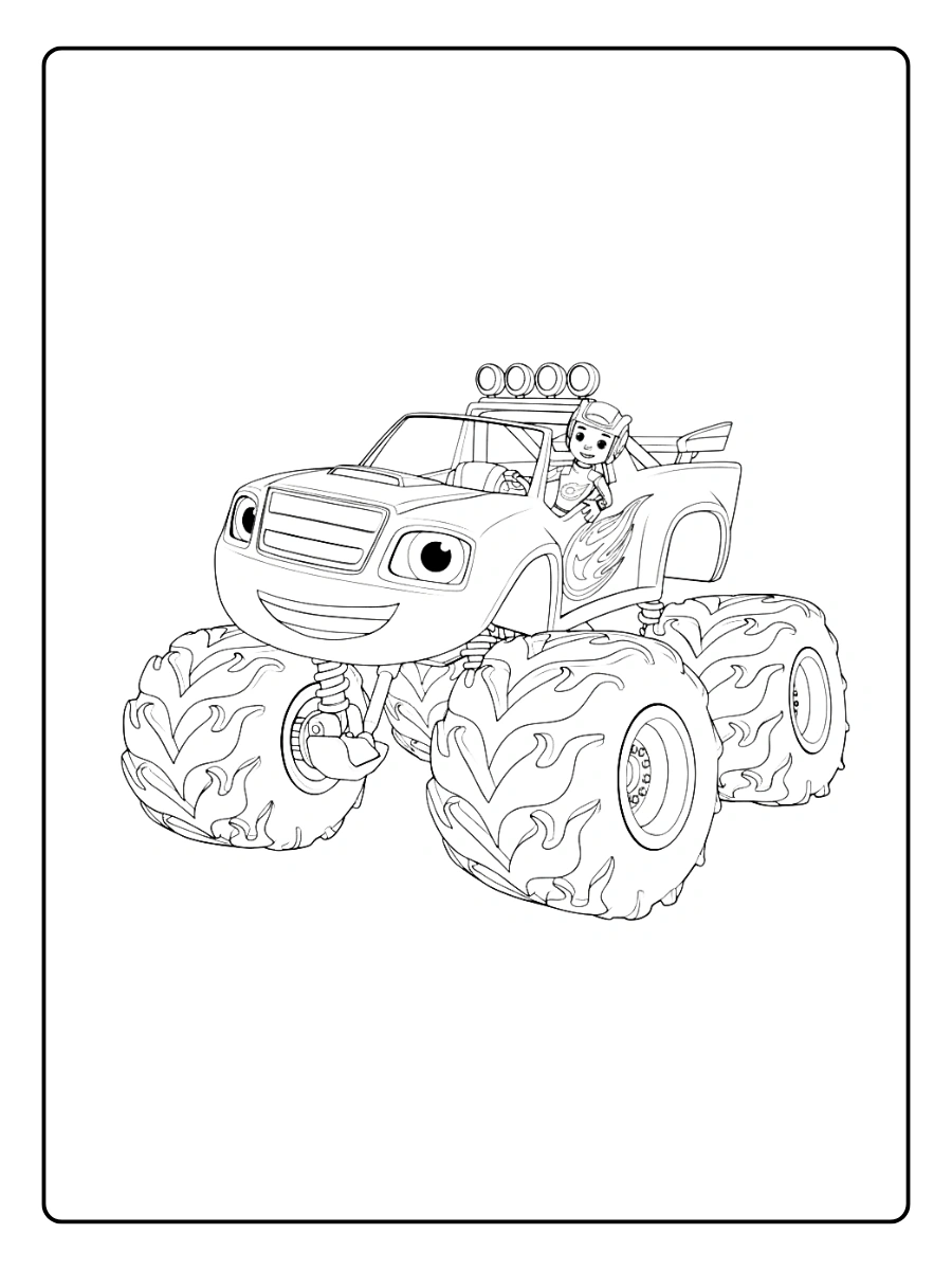 Coloriage Blaze et les Monster Machines (3)