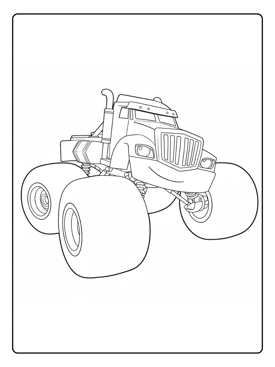 Coloriage Blaze et les Monster Machines (4)