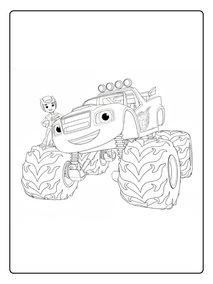Coloriage Blaze et les Monster Machines (9)