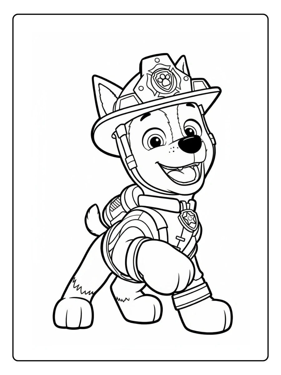 Coloriage Chase Pat' Patrouille (10)