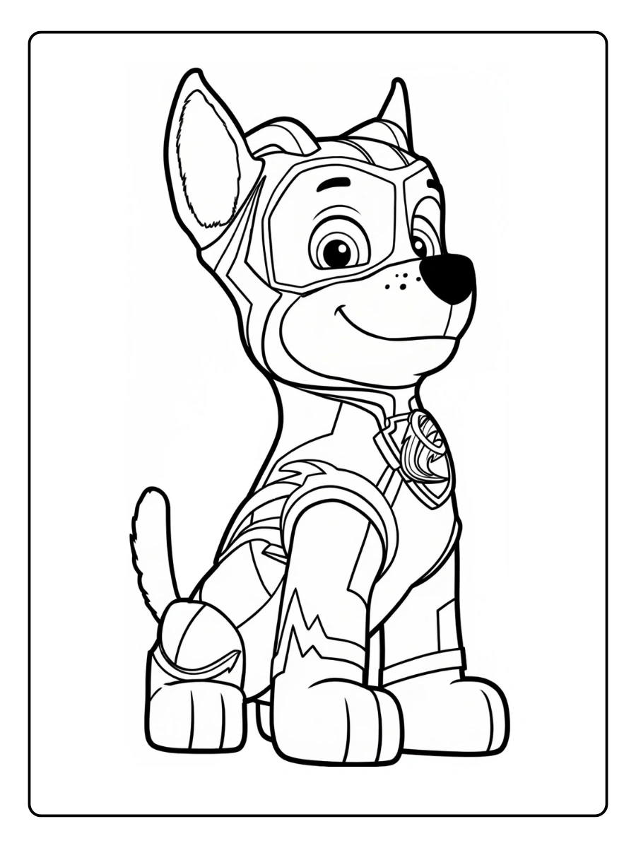 Coloriage Chase Pat' Patrouille (12)