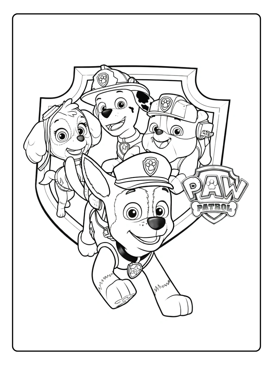 Coloriage Chase Pat' Patrouille (7)