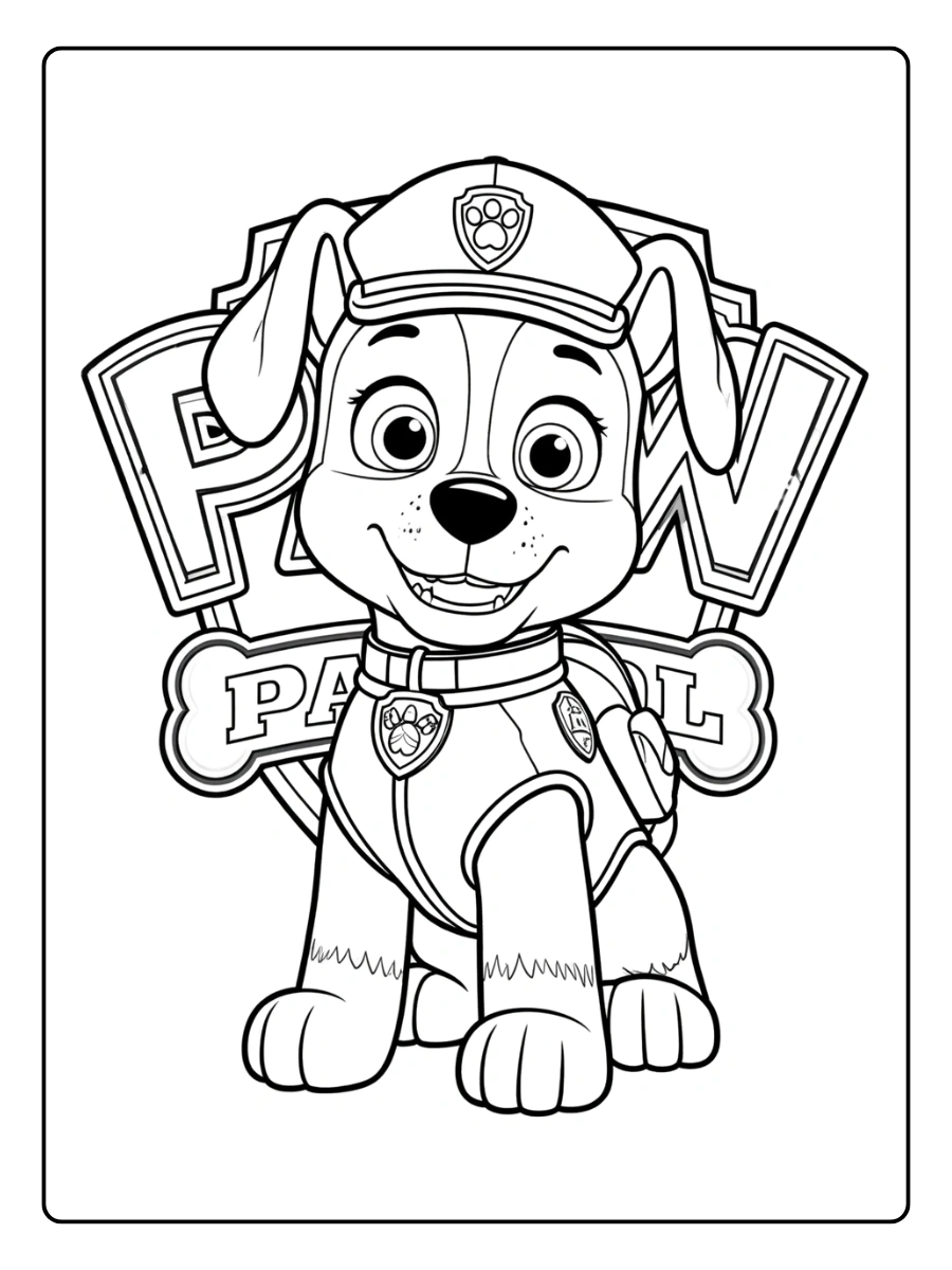 Coloriage Chase Pat' Patrouille (9)