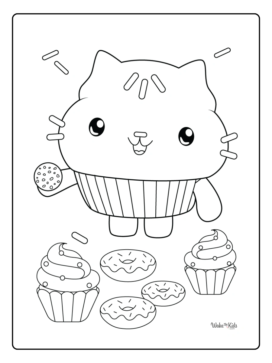 Coloriage Gabby Chat Et la Maison Magique (11)