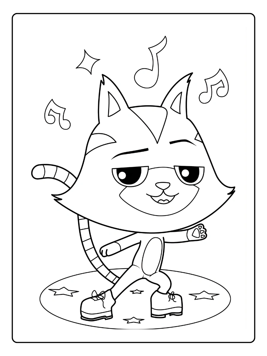Coloriage Gabby Chat Et la Maison Magique (12)