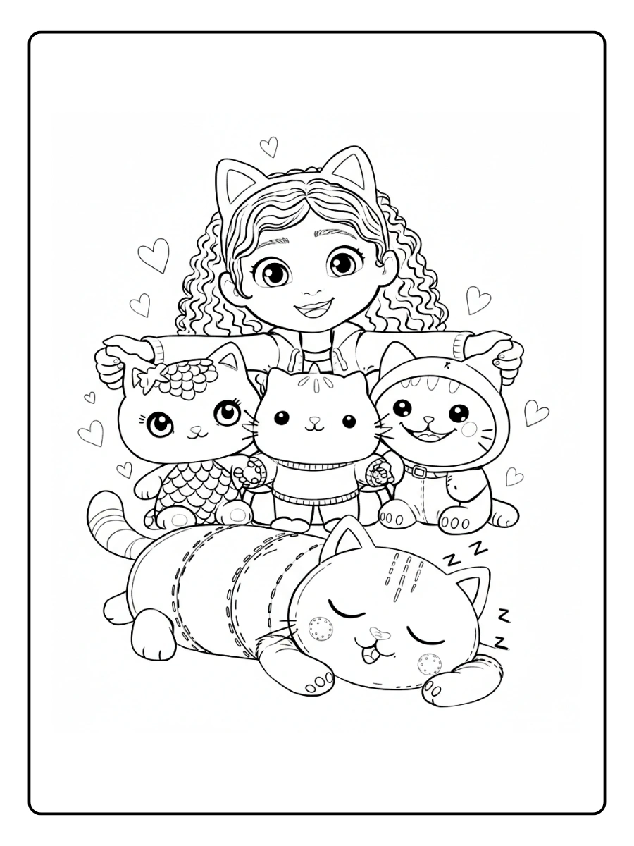 Coloriage Gabby Chat Et la Maison Magique (14)