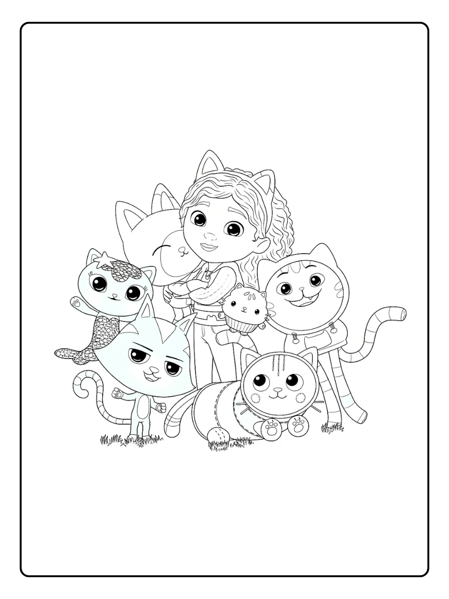 Coloriage Gabby Chat Et la Maison Magique (15)