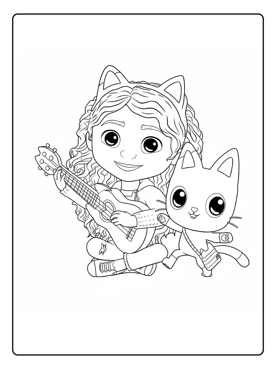 Coloriage Gabby Chat Et la Maison Magique (17)