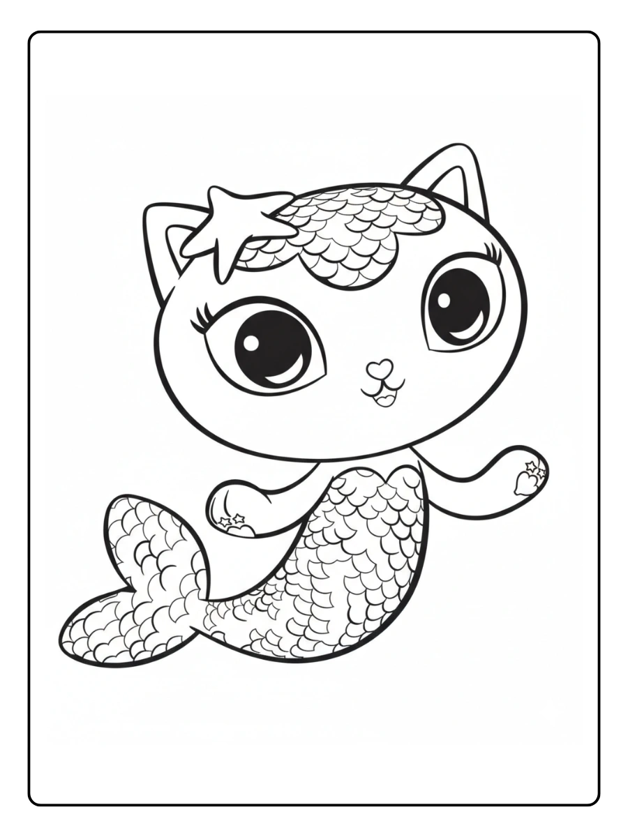 Coloriage Gabby Chat Et la Maison Magique (19)