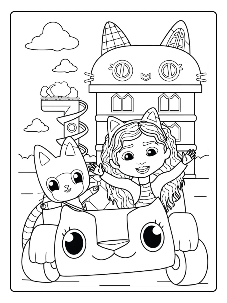 Coloriage Gabby Chat