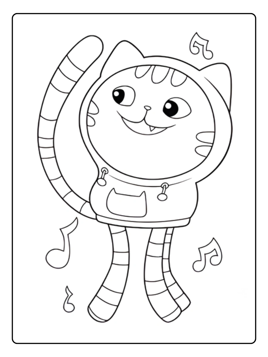 Coloriage Gabby Chat Et la Maison Magique (5)