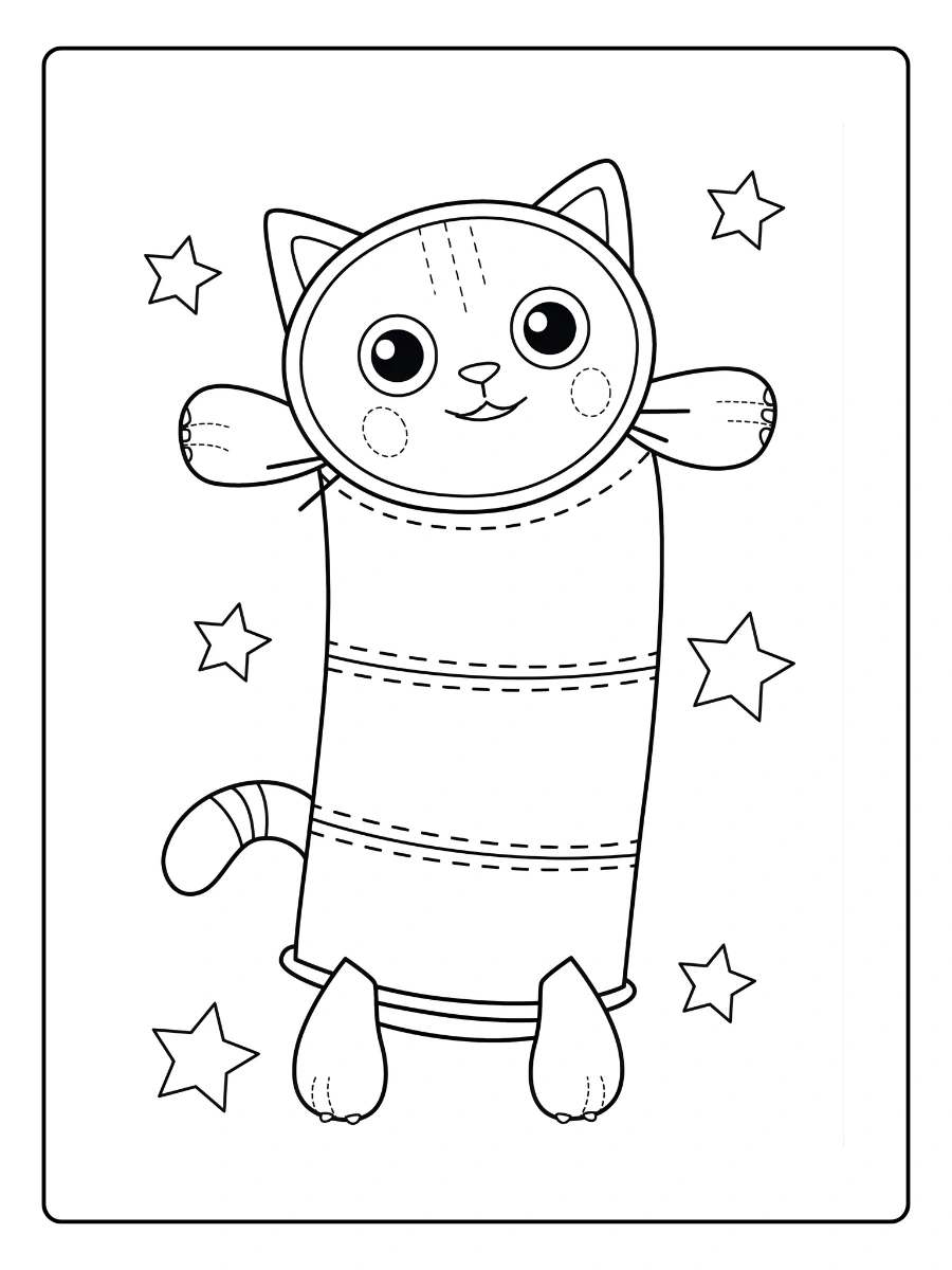 Coloriage Gabby Chat Et la Maison Magique (9)