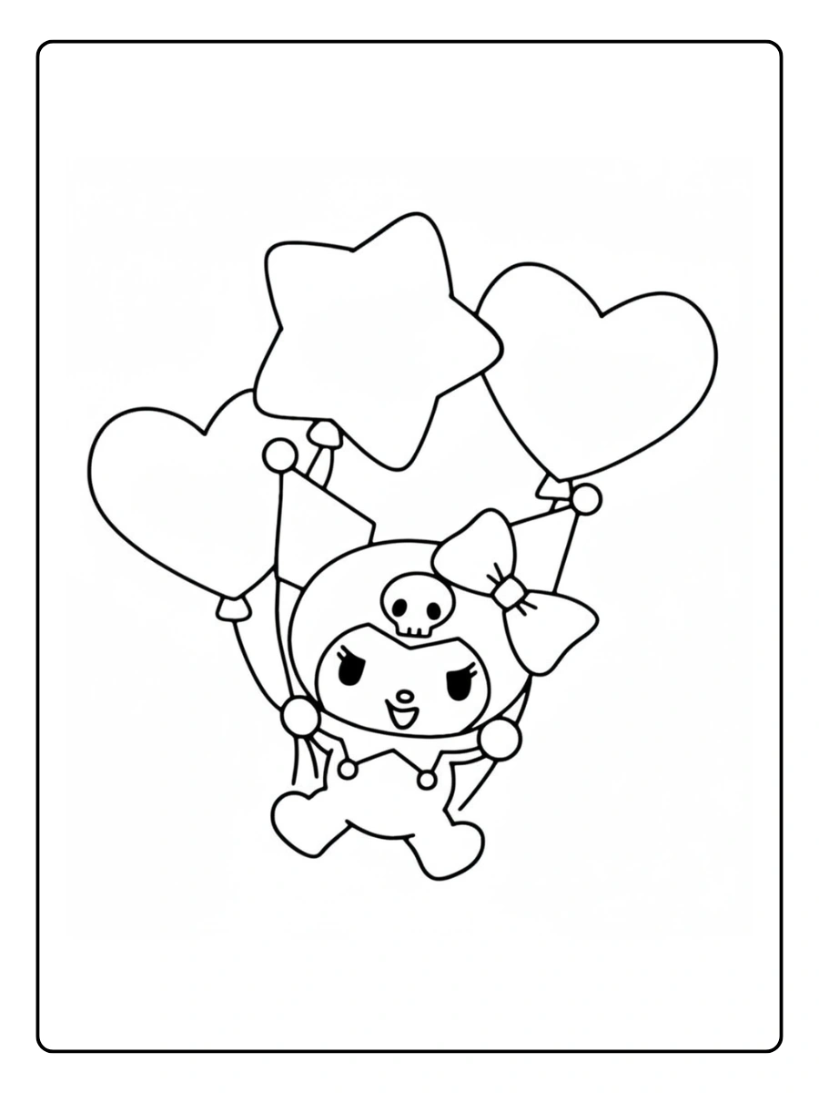 Coloriage Kuromi (1)